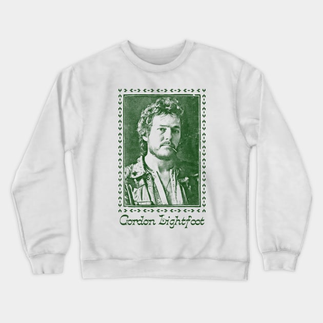 Gordon Lightfoot / Retro Style Country Fan Design Crewneck Sweatshirt by DankFutura